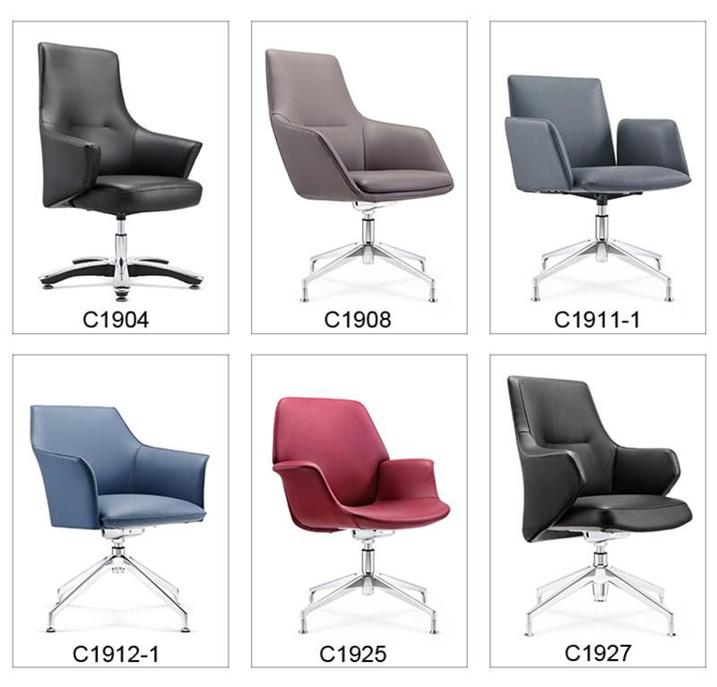 PU Leather MID-Back Meeting Office Chair