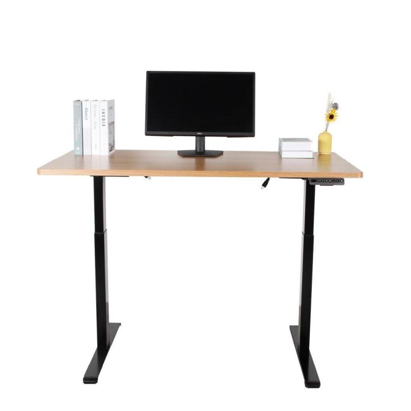 Best Hot Sale Height Adjustable Electric Lifting Desk for Office Use with Rectangle Legs