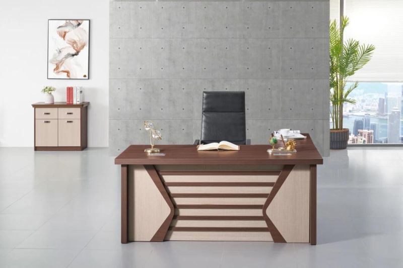 Hot Sale Patent Design Wooden L Shaped MDF Modern Executive Office Table