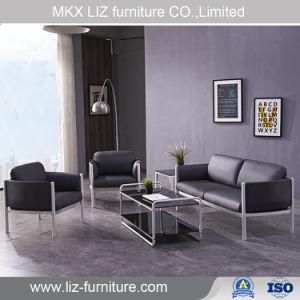Popular Elegant Metal Frame Leisure Office Sofa Set (Y371)