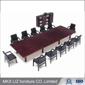 High Quality Wood Veneer Conference Meeting Table in Metal Leg (OD5505)