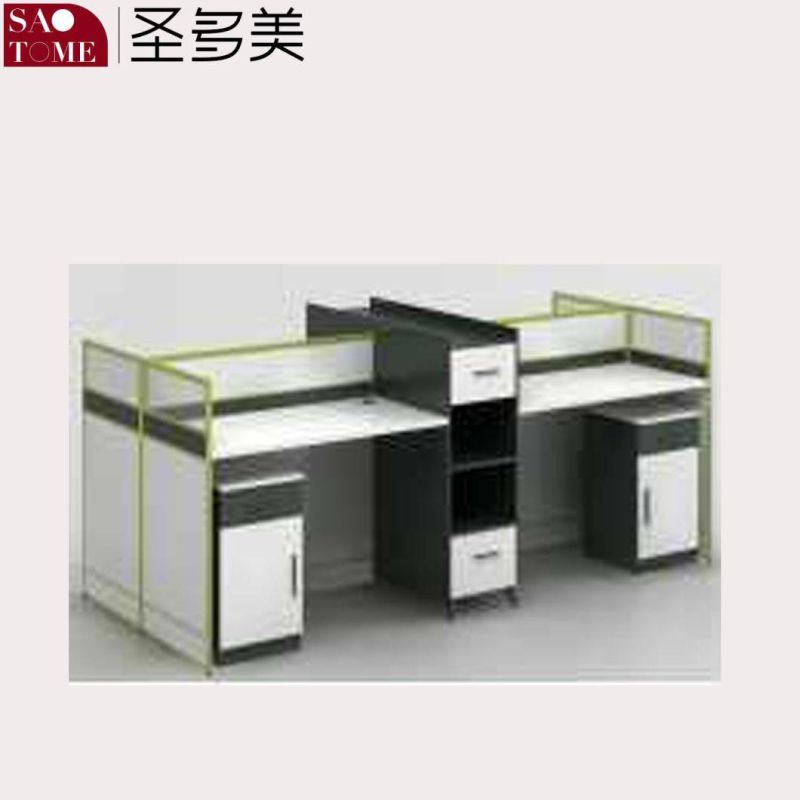 Modern Office Furniture 2-Person Office Desk in The Same Direction