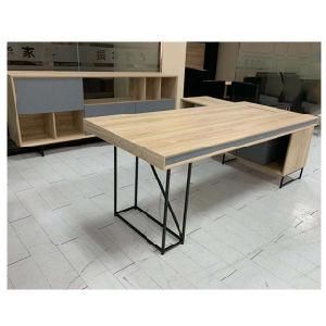 Solid Wood Office Desk Table Office Furniture Director I-Shaped Manager Office Desk
