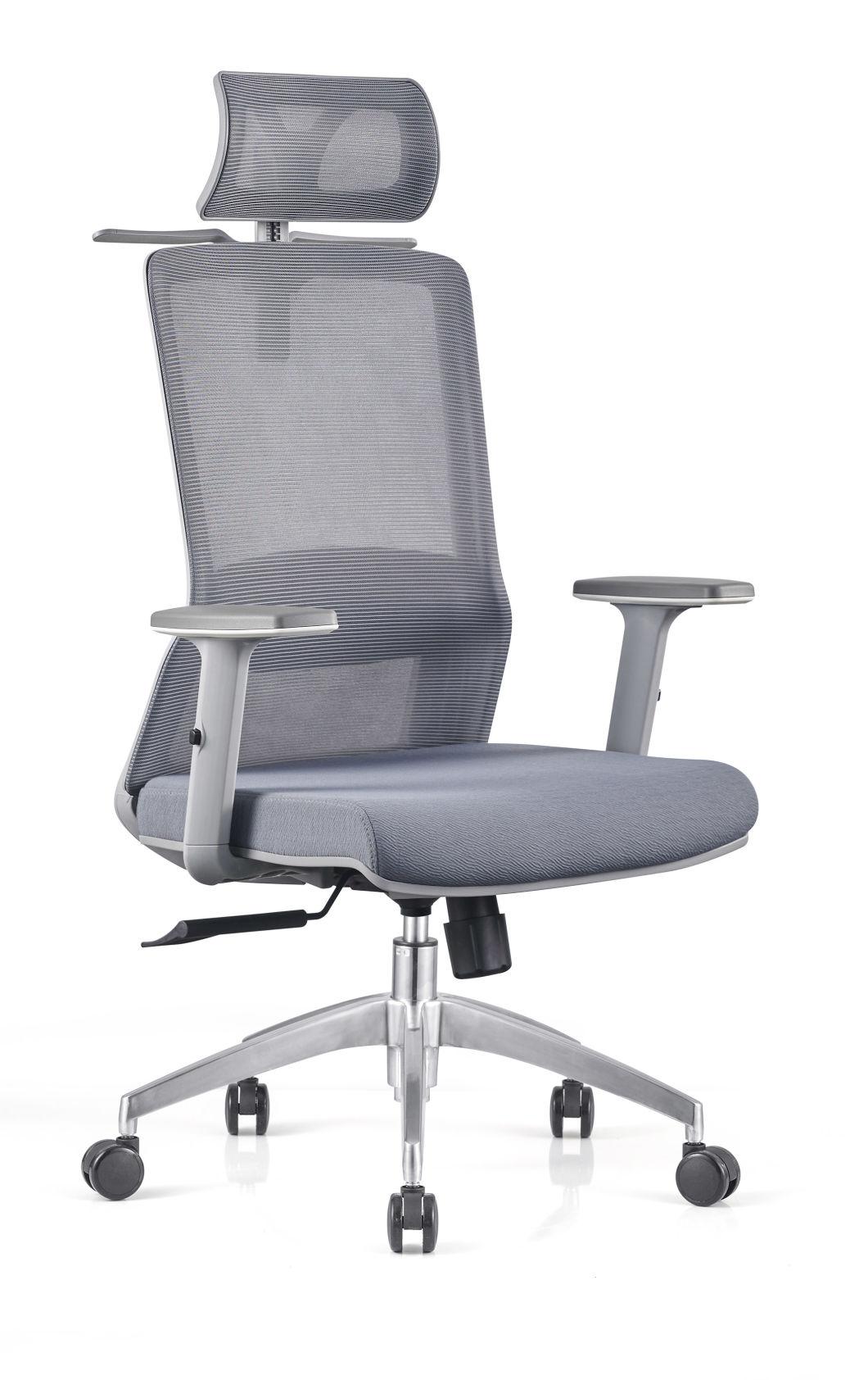 High-Equiped Exquisite Gray New Material and Fiber Frame Mesh Chairs Office Chairs