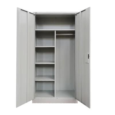 China Manufacturer Supply Metal 2 Door Lockers Wardrobe