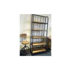Chinese Metal &amp; Wood Shelf Lwd556