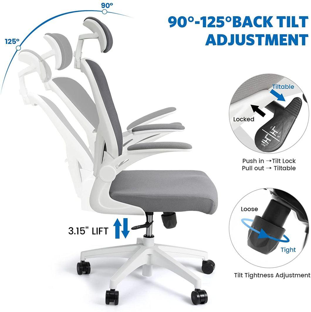 Ergonomic Armrest Mesh Chairs Lifting Backward Locking Comfortable Computer Chair From China
