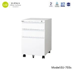 Modern Steel Mobile Pedestal with 3 Drawers