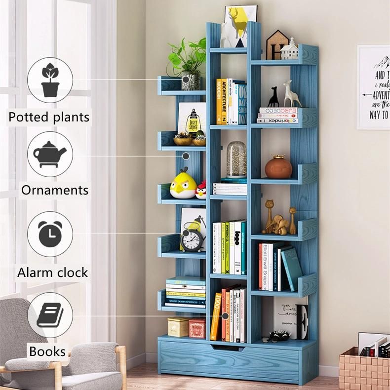 Multi-Layer Creative Tree-Shaped Storage Picture Book Shelf Home Bookcase 0156