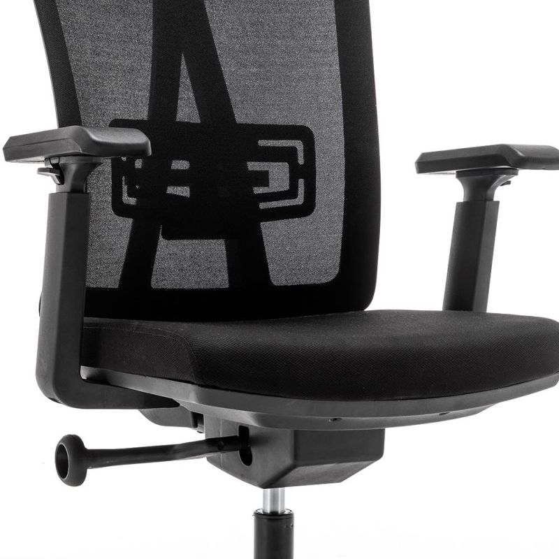 High Quality Back Mesh Fabric Swivel Computer Desk Chair Luxury Ergonomic Executive Commercial Office Chairs with Headrest