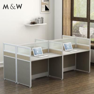Cubicle Foshan Manufacturers Modern Design Office Desk Partitions 4 Person Call Center Office Workstation