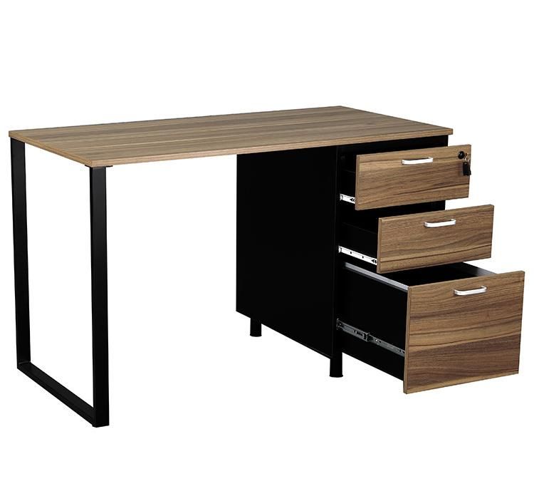 Market Hot Sale Wooden Office Desk with Three Drawers