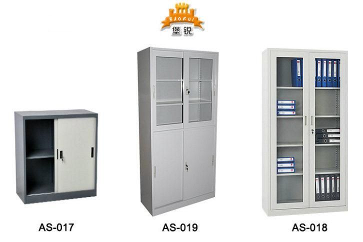 Mini Small Sliding Glass Door Metal Office Filing Cabinets