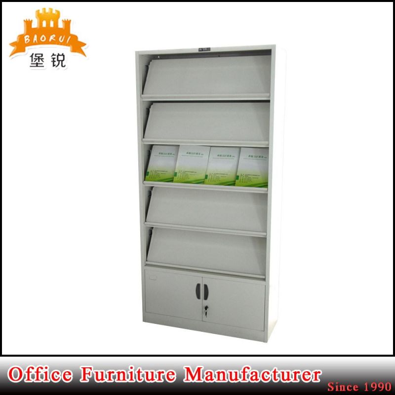 School Library Use Single Side Metal Magazine Shelf with Good Quality