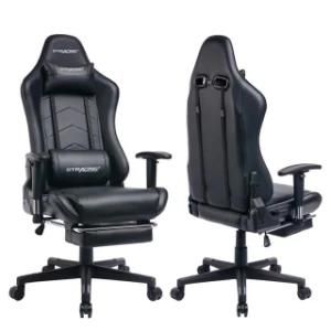 Black Gaming Chair with High Quality PU Leather for Gamer