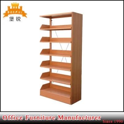 Powder Coating 5-Layer Knock Down Structure Steel Iron Metal Magazine Display Rack Shelf for Library
