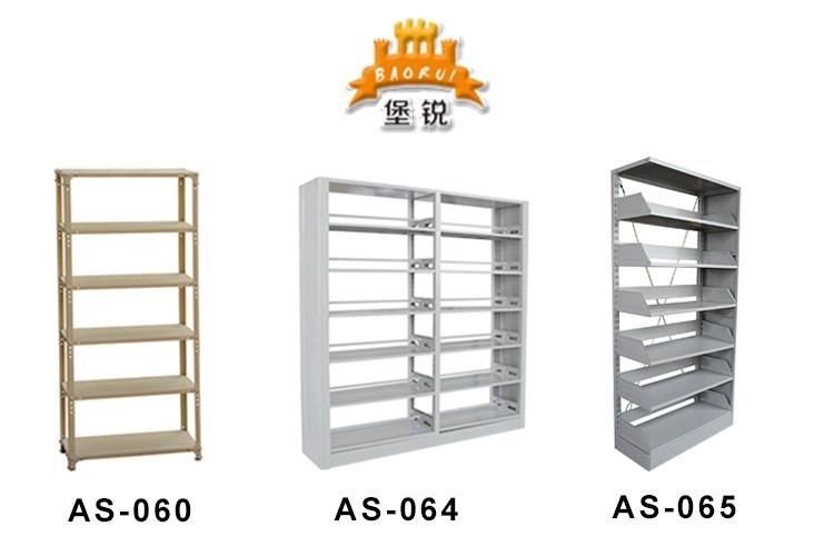 School Library Steel Double Side Bookshelf