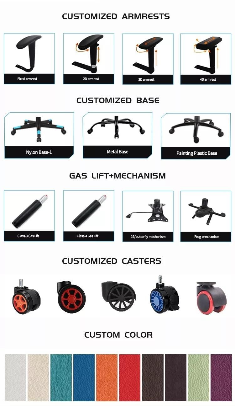 Butterfly Mechanism Reclining Swivel Gaming Chair with Footrest