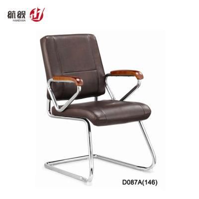 High Quality Small Size Steel Frame Leather Meeting Chair