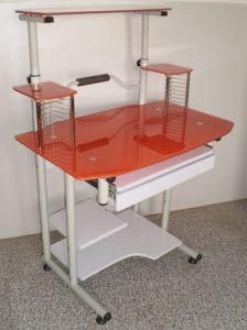 Glass Computer Desk (KA-210 Orange)