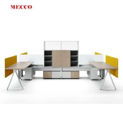 Foshan Manufacturer Modern Modular Office Furniture Cubicle Design 2 Person Workstation Desk for Office