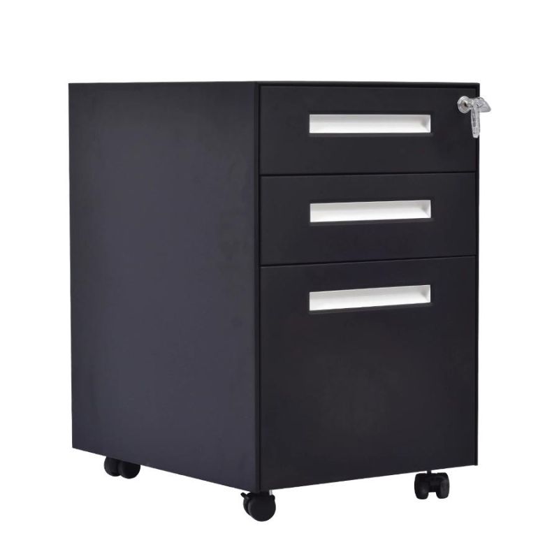 Free Mobile 3 Drawer Storage File Cabinet in Chinese