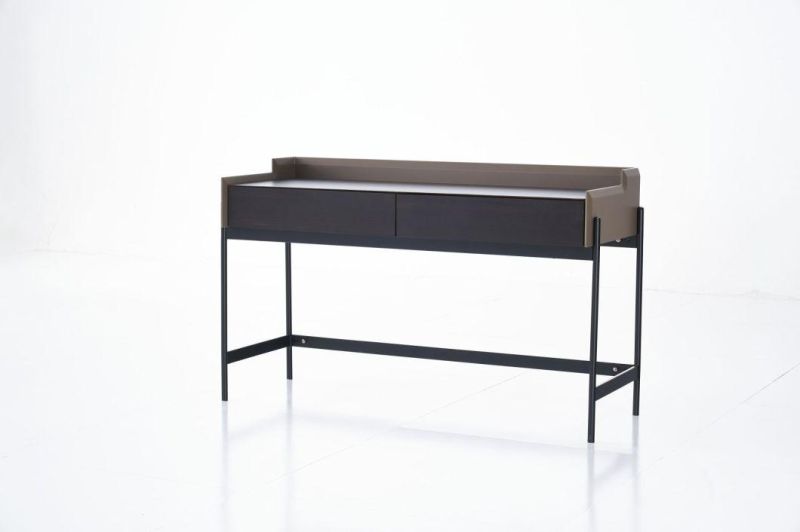 Fq58 Desk /Eucalyptus Veneer / Steel Base Coating /Italian Modern Simple Furniture in Home and Hotel