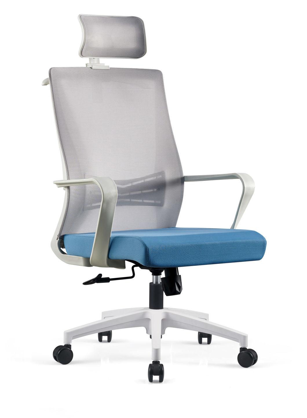 Breathable Mesh Fabric Office Chair with Hangers Flexible Pillow Chair