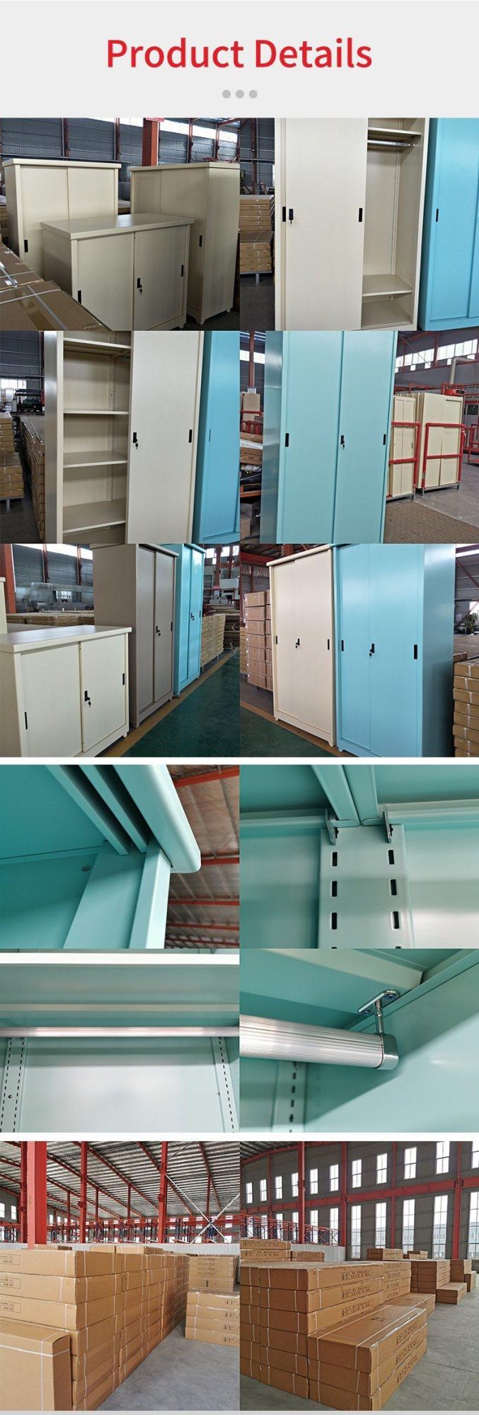 Steel Home Filing Cabinet Balcony Waterproof Metal Storage Locker Cabinet