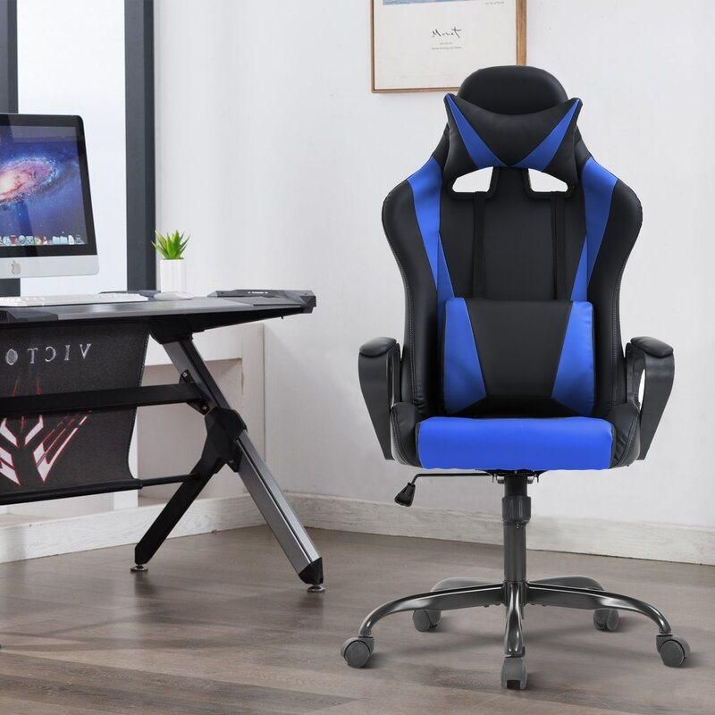 Office Desk Swivel Rolling High Back PU Leather Executive Gaming Chair