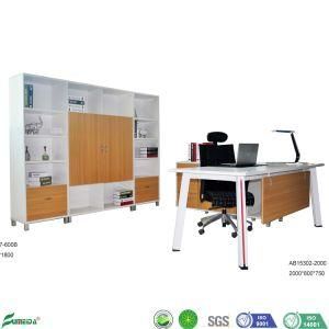 PVC Edge MDF Paper Office Desk Boss Table Wooden Office Table
