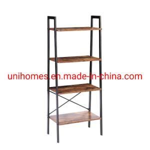 Industrial Bookshelf Etagere Bookcases and Book Shelves 4 Tiers