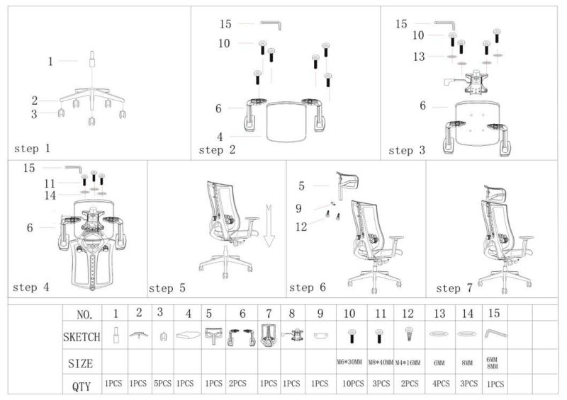 Modern Furniture Ergonomic New Design High Back Home Office Chair