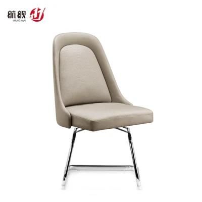 Office Staff Reception Chair with Metal Frame Bow Shape Chair