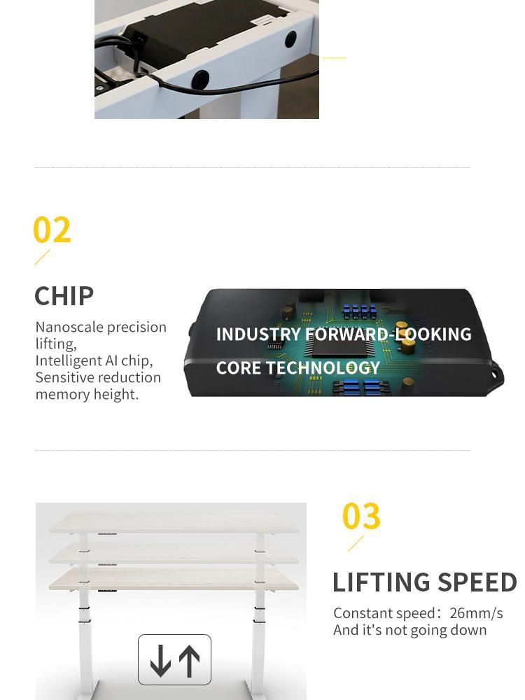 Chinese Furniture Simple Design Manual Height Adjustable Standing Table