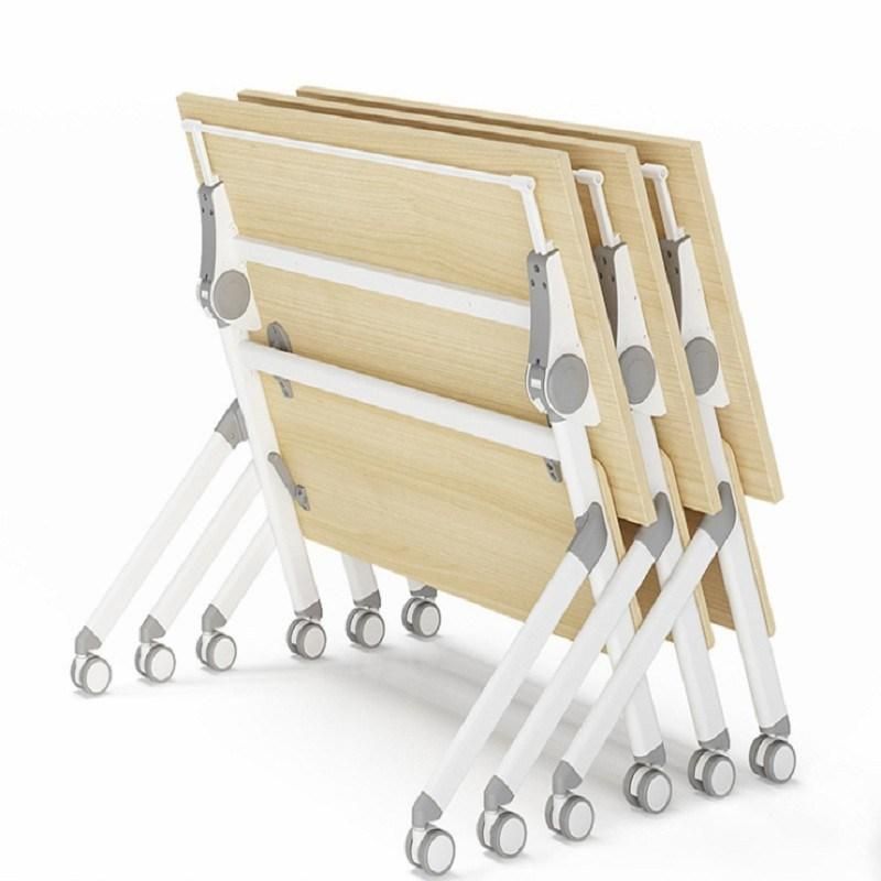 Simple Office Metal Movable Fold Away Lecture Folding Collapsible Table