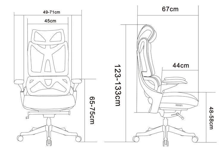 BIFMA Mesh Office Computer Chair Ergonomic Executive Manager Office Chair