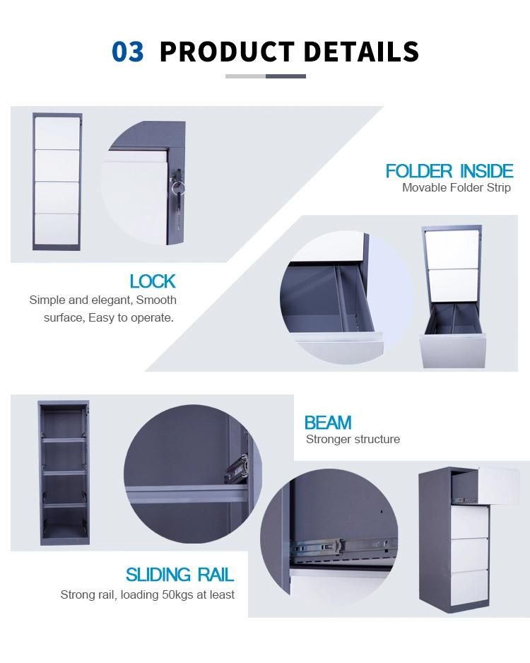 Popular Wholesale Custom Storage Lockers Metal Steel Filing Cabinet Filing Cabinet 4 Drawer