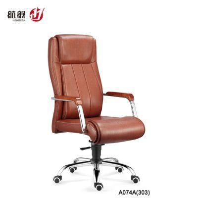 High Back Comfortable Adjustable Lift Swivel Leather Office Chairs for Manager