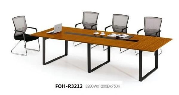 10 Persons Melamine Conference Table with Metal Leg (FOH-R3212)