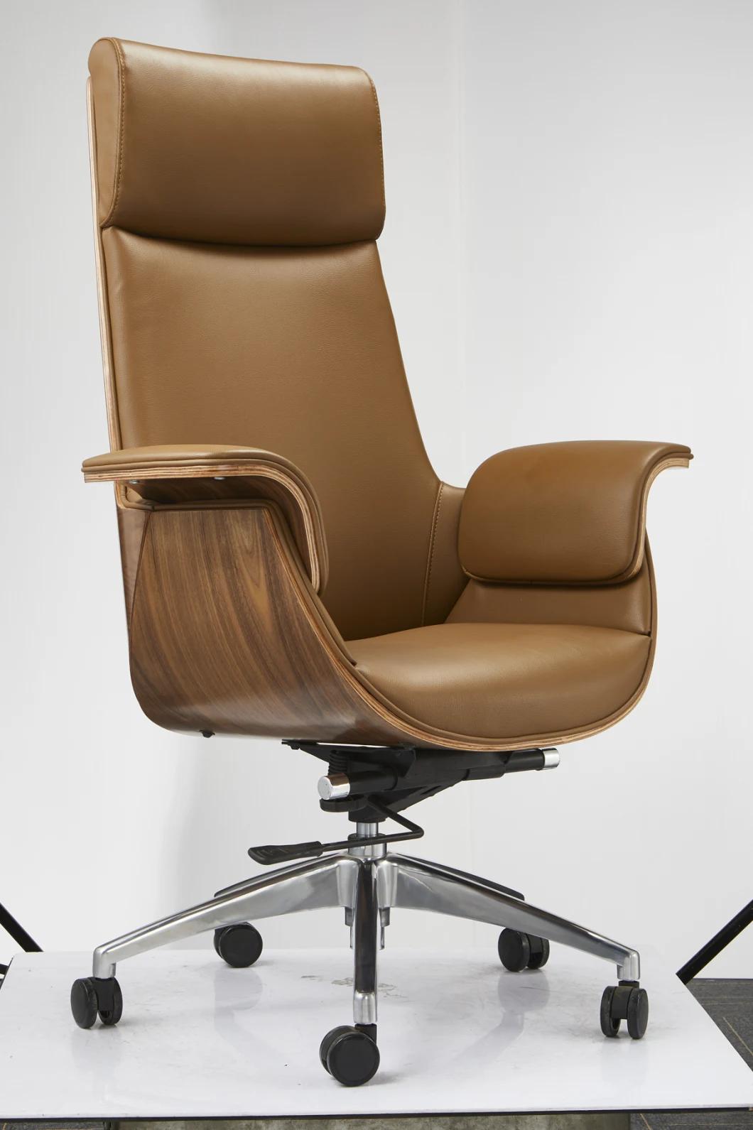 Popular High Back Swivel Revolving Excutive Office Leather Chair