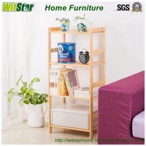 New 4 Tier Solid Wood Book Shelf (WS16-0070, for home furniture)