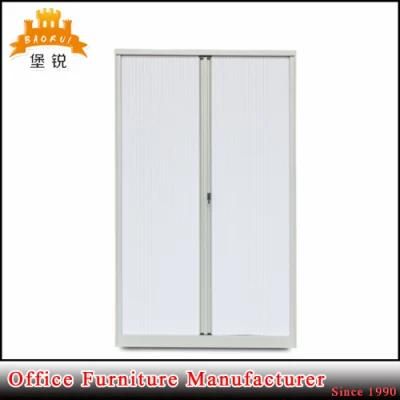 White Color Large Office Tambour Lockable Filing Cupboards