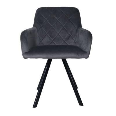 Nordic Velvet Modern Luxury Design Furniture Dining Room Chairs Dining Tolix Plastic Chairs with Metal Legs