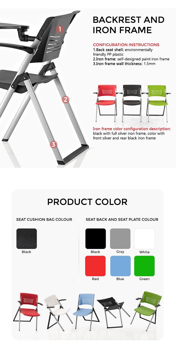 Trade Assurance Order Comfortable Flexible Seat Mesh Back Nylon Castors Foldable Office Training Chair
