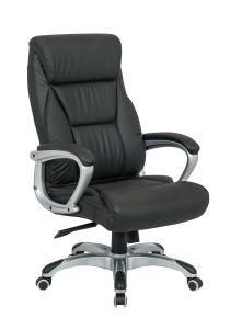 Classical Office Chair with Rocker Mechanism Massage Leather Gaming Height-Adjustable Desk Chair