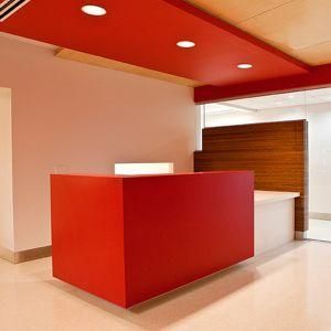 Hotel Front Desk Modern Style Acrylic Artificial Stone Reception Desk Company Reception