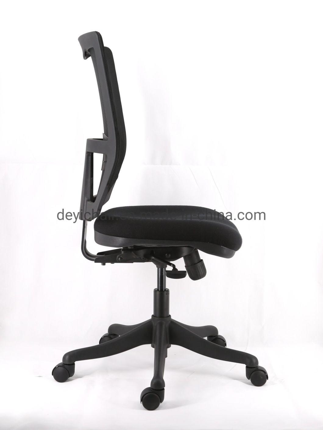 Middle Back Lumbar Support Optional Arm Available Nylon Base Caster Mesh Computer Office Chair