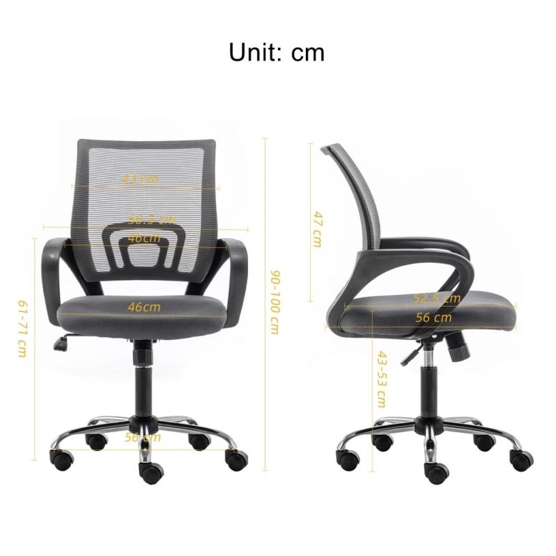 Home Office Chair Ergonomic Desk Mesh Computer Chair with Lumbar Support Armrest Executive Rolling Swivel MID Back Task Chair