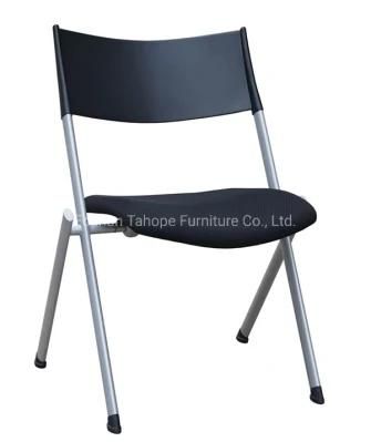 Plastic Folding Soft Seat Training Visitor Office Chair Meeting Examination Student Study Journalist Event Flap Chair